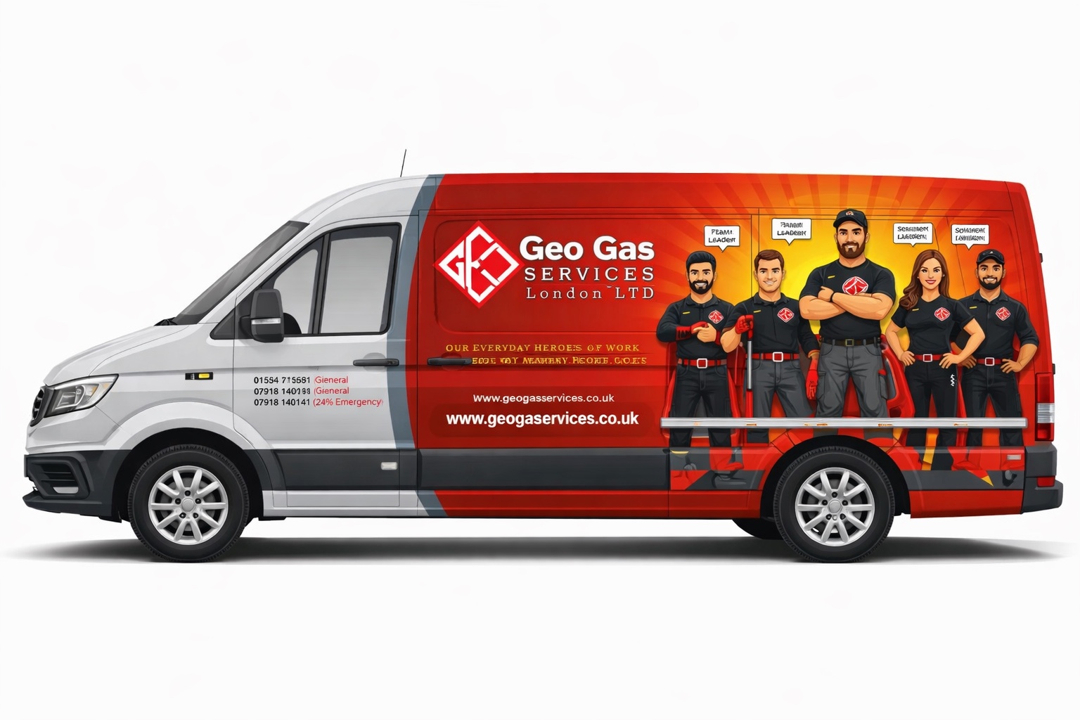 Geo Gas services van